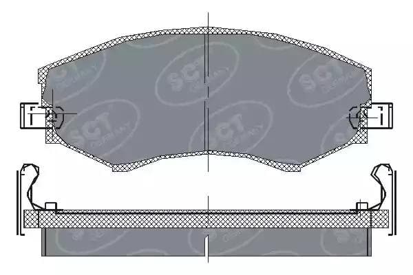 sp151pr SCT Germany Тормозные колодки