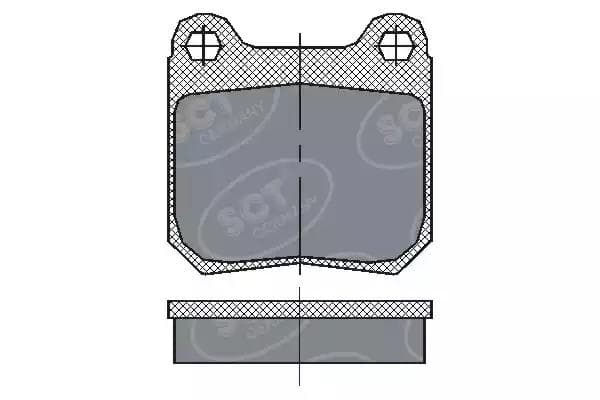 sp162pr SCT Germany Тормозные колодки
