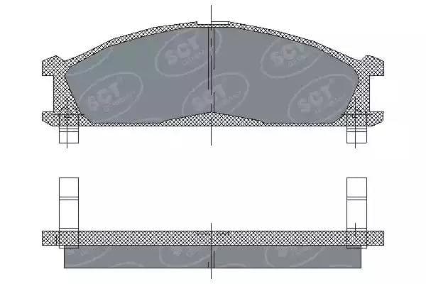 sp185pr SCT Germany Гальмівні колодки