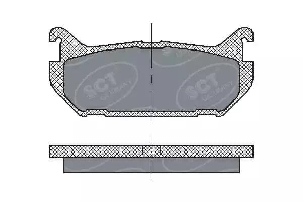 sp197pr SCT Germany Гальмівні колодки