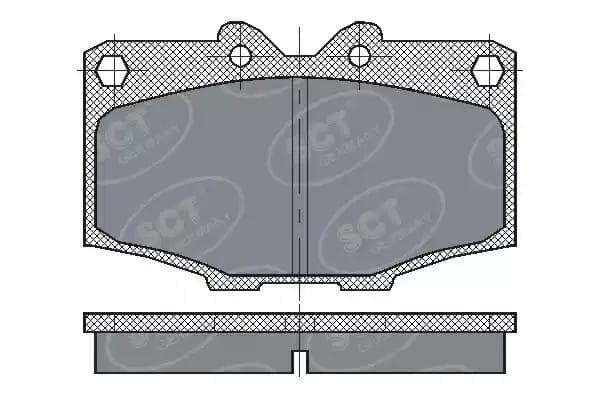 sp205pr SCT Germany Тормозные колодки