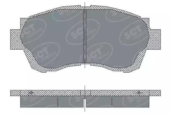 sp209pr SCT Germany Гальмівні колодки