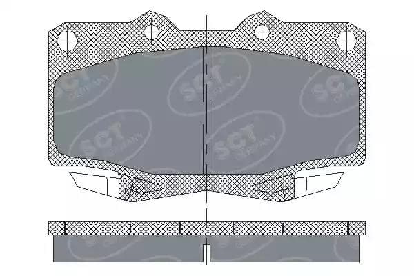 sp229pr SCT Germany Тормозные колодки