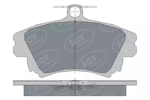 sp240pr SCT Germany Гальмівні колодки