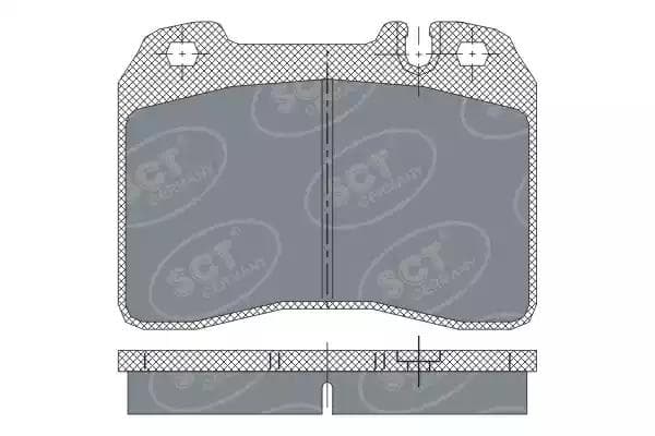 sp249pr SCT Germany Гальмівні колодки