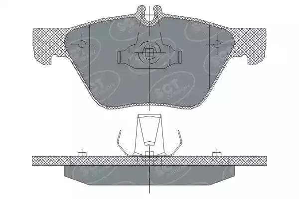 sp254pr SCT Germany Гальмівні колодки