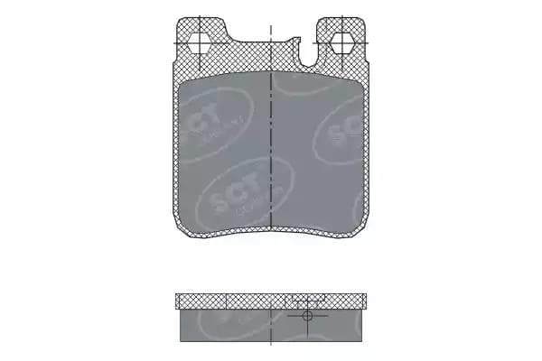 sp255pr SCT Germany Тормозные колодки