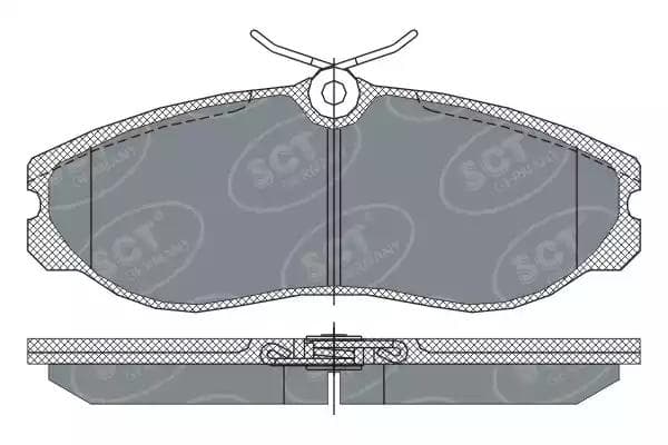 sp257pr SCT Germany Тормозные колодки
