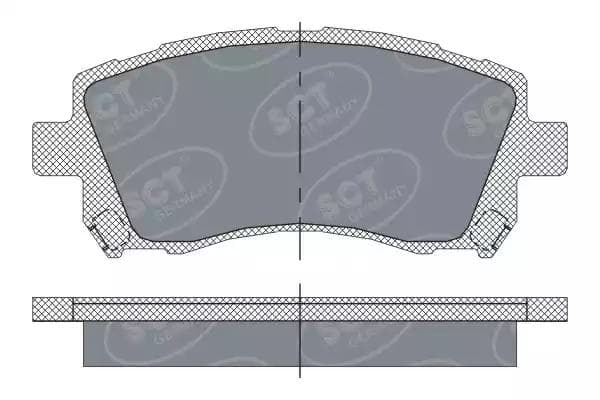 sp258pr SCT Germany Гальмівні колодки