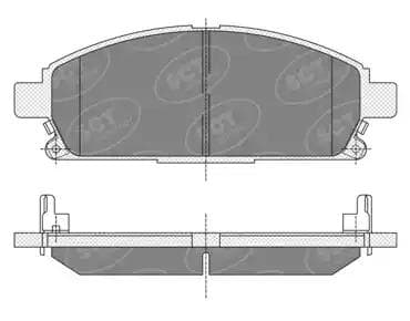 sp338pr SCT Germany Тормозные колодки
