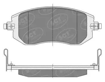 sp340pr SCT Germany Гальмівні колодки