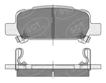 sp341pr SCT Germany Гальмівні колодки