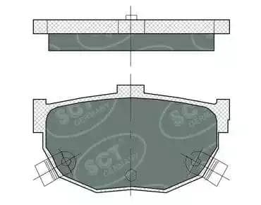 sp386pr SCT Germany Тормозные колодки