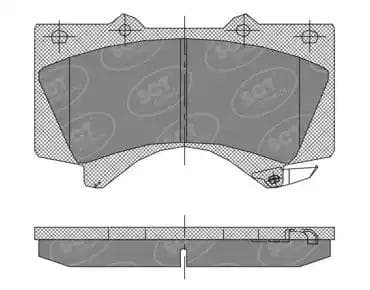 sp400pr SCT Germany Тормозные колодки