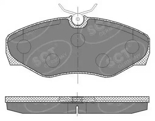 sp451pr SCT Germany Гальмівні колодки