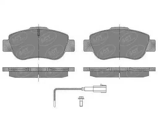 SP487PR SCT Germany Тормозные колодки