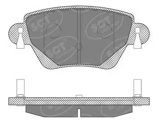 sp605pr SCT Germany Гальмівні колодки