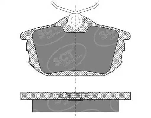 sp608pr SCT Germany Тормозные колодки