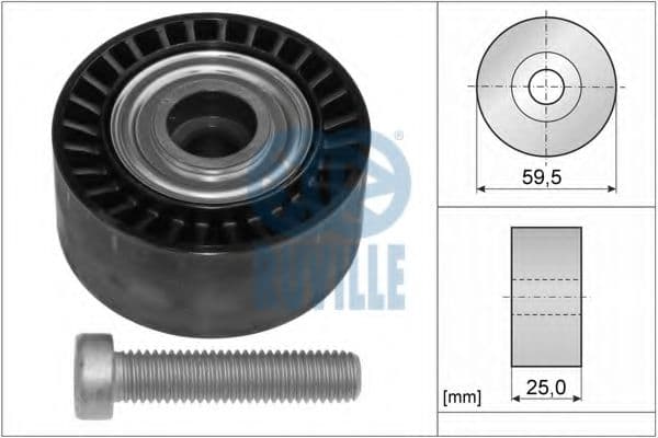 55941 Ruville Обводной ролик поликлинового ремня