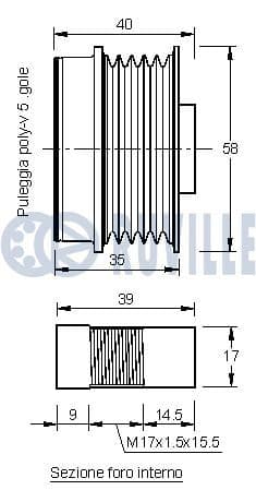 542160 Ruville Муфта генератора