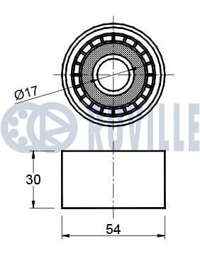 540835 Ruville Обводной ролик поликлинового ремня