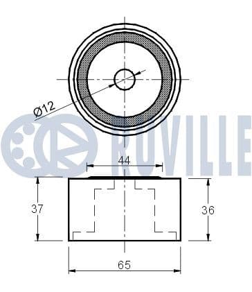 540464 Ruville Обвідний ролик ременя ГРМ