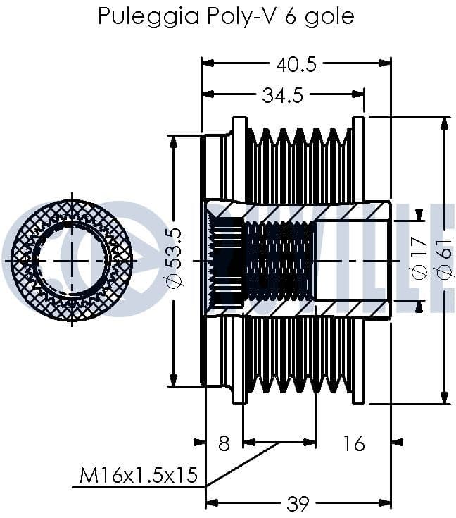 541084 Ruville Муфта генератора