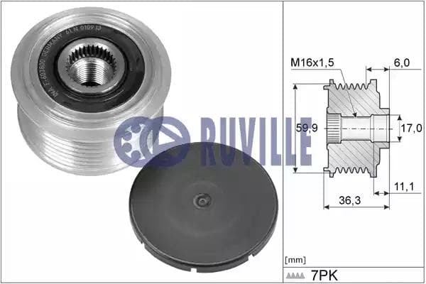 56848 Ruville Муфта генератора