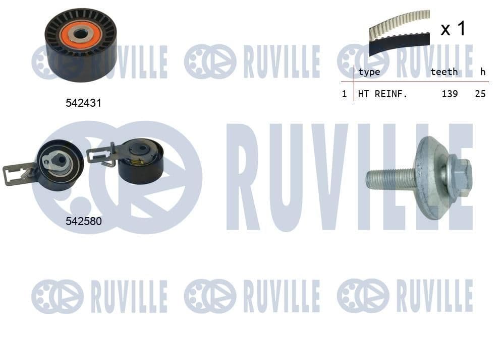 550386 Ruville Комплект ременя ГРМ