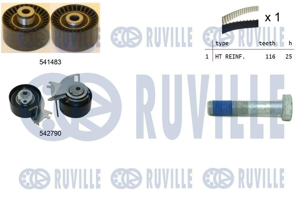 550427 Ruville Комплект ременя ГРМ