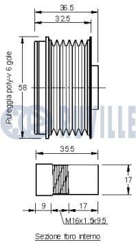 542102 Ruville Муфта генератора