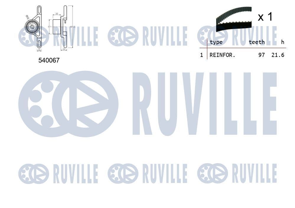 550086 Ruville Комплект ремня ГРМ