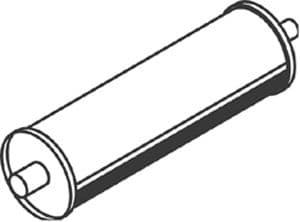 50445 Dinex Средний глушитель выхлопных газов