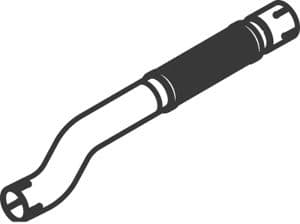 53242 Dinex Приемная труба для Mercedes Vario