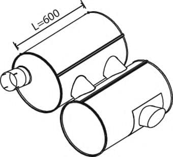 28407 Dinex Глушник вихлопних газів кінцевий