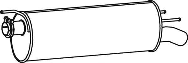 62311 Dinex Глушитель выхлопных газов конечный