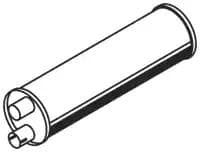 51335 Dinex Средний глушитель выхлопных газов