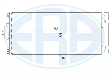 667157 ERA Радиатор кондиционера