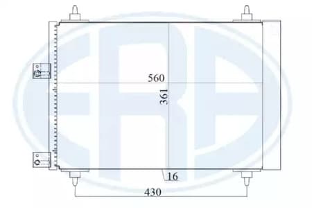 667160 ERA Радіатор кондиціонера