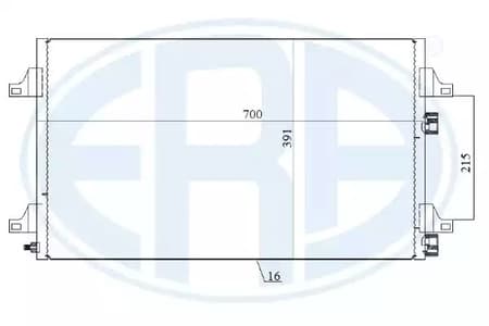 667162 ERA Радиатор кондиционера