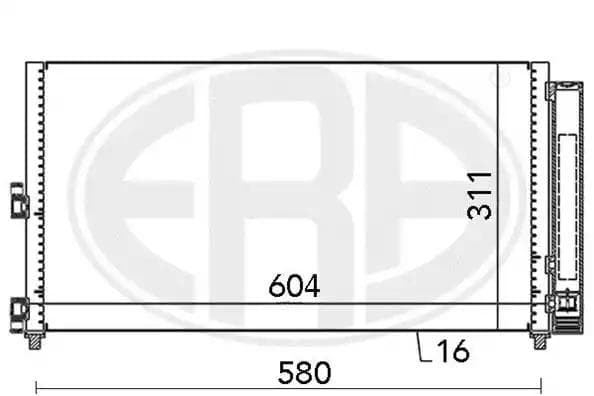 667000 ERA Радіатор кондиціонера
