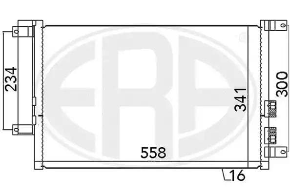 667037 ERA Радиатор кондиционера