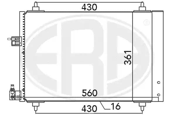 667039 ERA Радиатор кондиционера