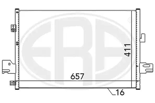 667114 ERA Радиатор кондиционера