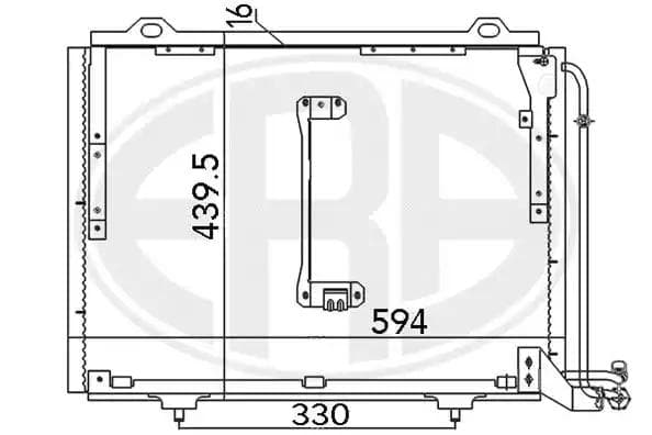 667145 ERA Радиатор кондиционера