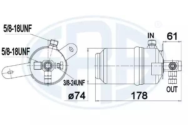 668008 ERA Осушитель кондиционера для Mercedes E-Class