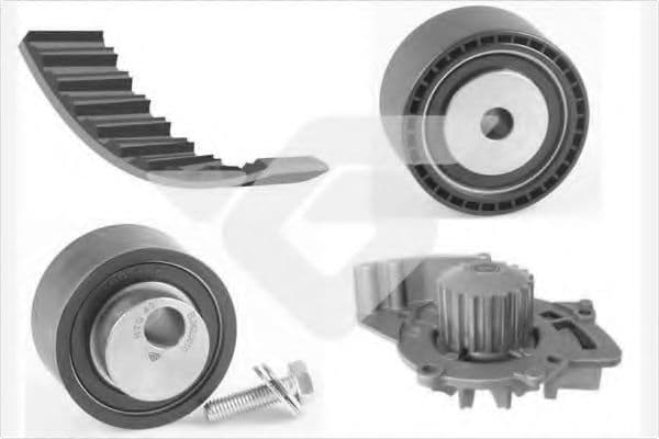 KH 197WP60 Hutchinson Комплект ременя ГРМ + помпа