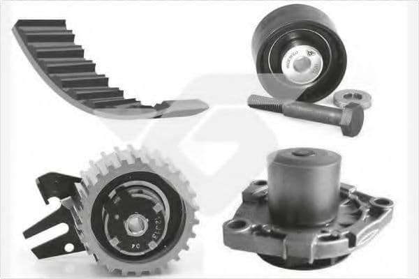 KH 411WP72 Hutchinson Комплект ремня ГРМ + помпа