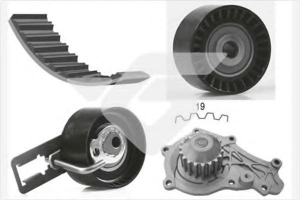 KH 450WP64 Hutchinson Комплект ременя ГРМ + помпа