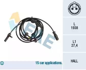 78177 FAE Датчик ABS для Fiat Doblo